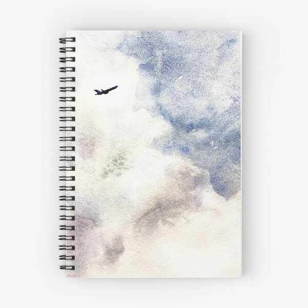 Item preview, Plane silhouette in the cloudy sky  designed and sold by DaryaGeft.