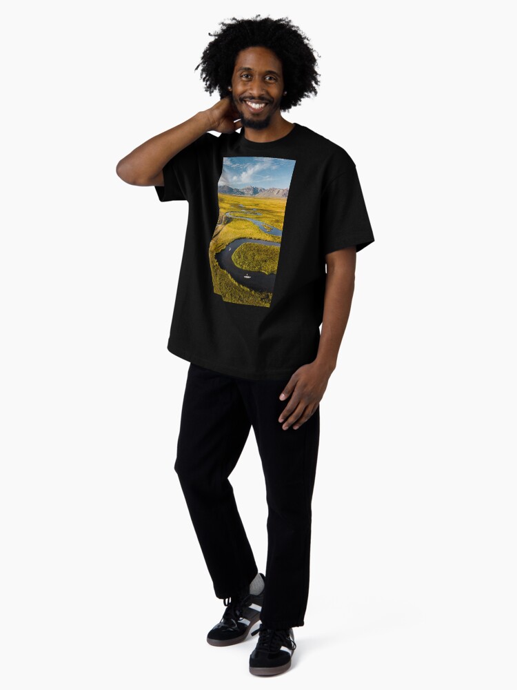 Thumbnail 4 of 7, Oversized T-Shirt, Yellow trees designed and sold by Semapemodiba.