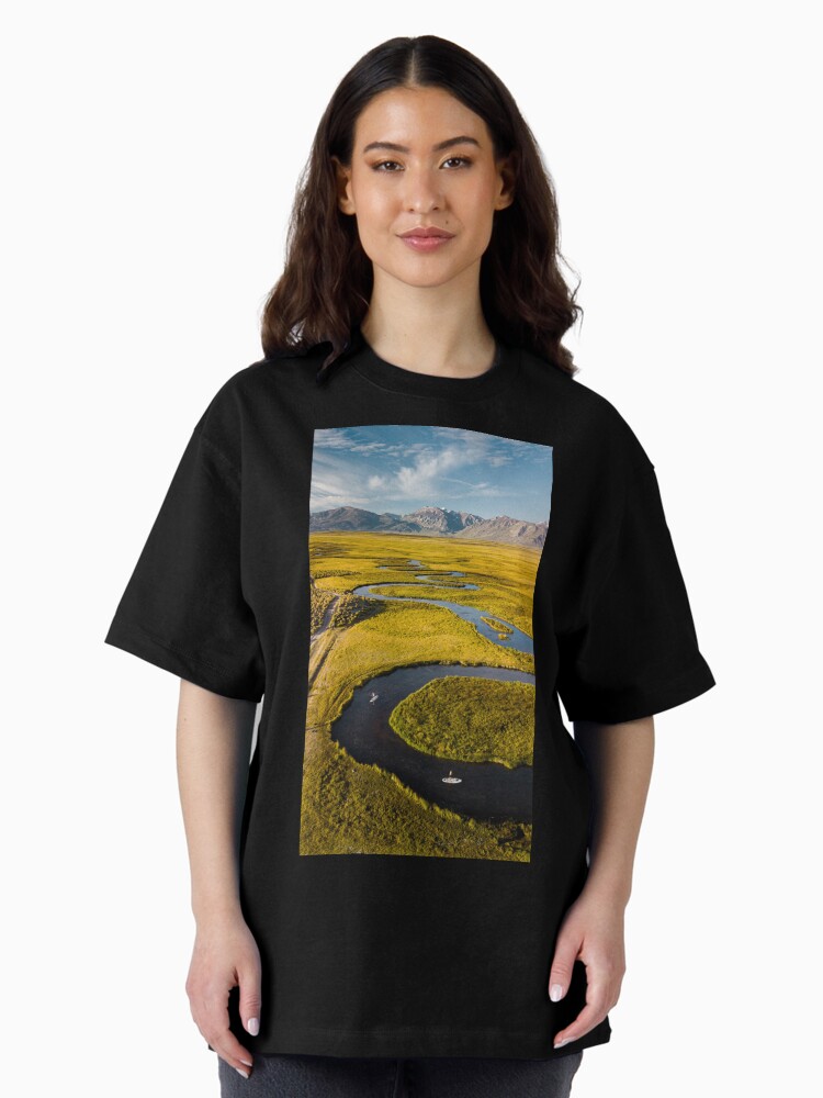 Thumbnail 2 of 7, Oversized T-Shirt, Yellow trees designed and sold by Semapemodiba.