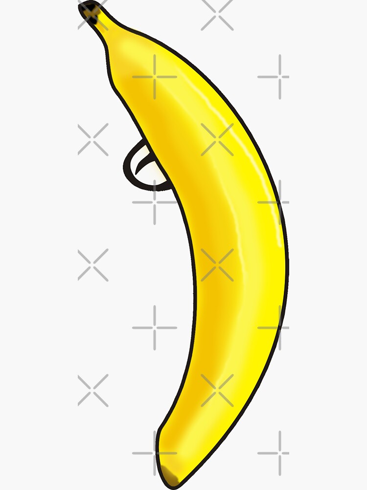 "Banana gun" Sticker by freaks13 Redbubble
