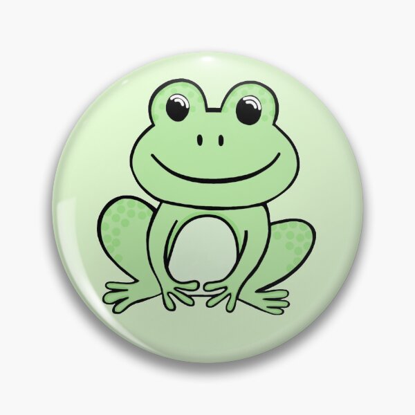 Item preview, Super Cute And Happy Light Green Frog  designed and sold by Barolina.