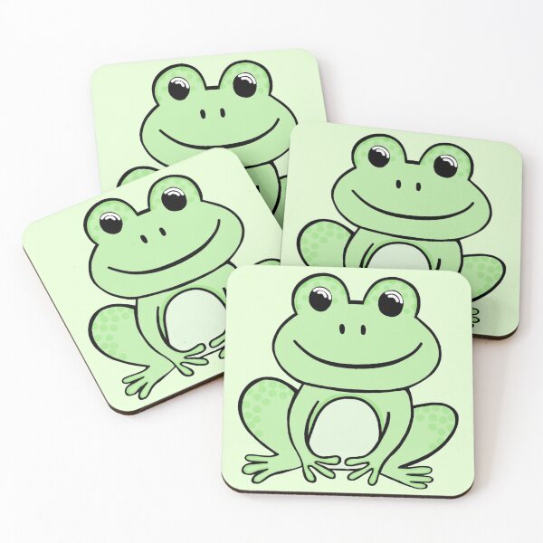 Item preview, Super Cute And Happy Light Green Frog  designed and sold by Barolina.
