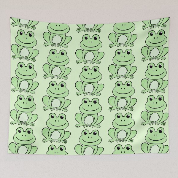 Item preview, Super Cute And Happy Light Green Frog  designed and sold by Barolina.
