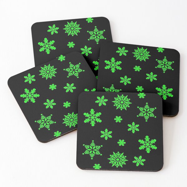 Item preview, Green flowers on black background designed and sold by darshants.