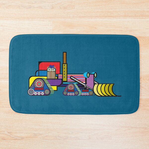 Item preview,  Owl as a farmer. (22nd tractor, bulldozer, chain wheel,) Kind of child, decorative, digital, colorful, designed and sold by Paszkan.