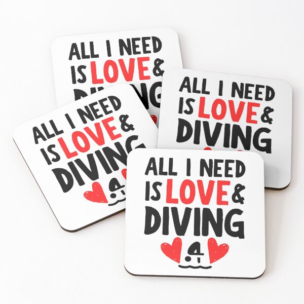 Item preview, All I need is love and diving designed and sold by TheGreenGoat.