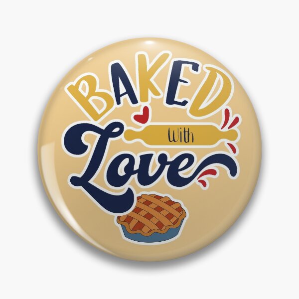 Item preview,  Baked With Love ( Blue and Mustard ) designed and sold by RomeoSketches.