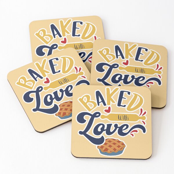 Item preview,  Baked With Love ( Blue and Mustard ) designed and sold by RomeoSketches.