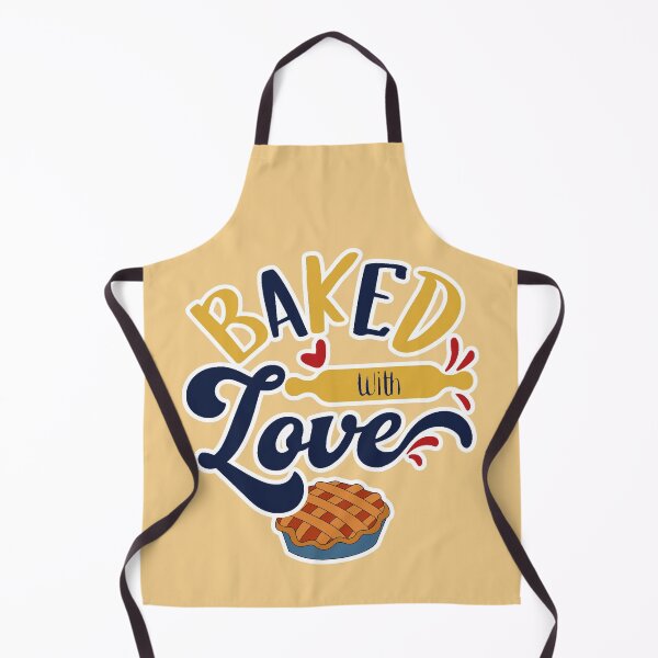 Item preview, Baked With Love ( Blue and Mustard ) designed and sold by RomeoSketches.