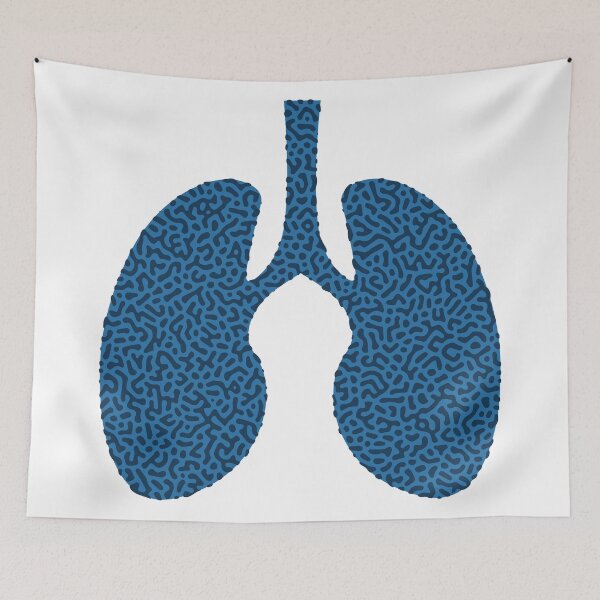 Item preview, Turing Pattern Lungs (Blue) designed and sold by John Uttley.