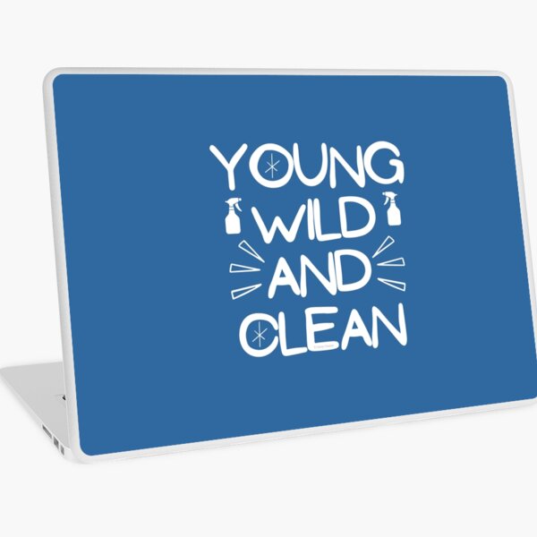 Item preview, Young Wild and Clean Housekeeping Cleaning Lady Spray Bottle Gifts designed and sold by SavvyCleaner.