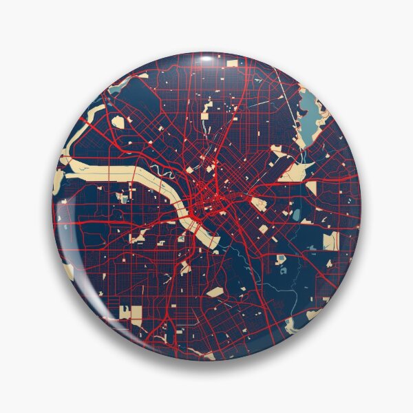 Artikelvorschau, Dallas Stadtplan von Texas, USA - Hoffnung entworfen und verkauft von deMAP.