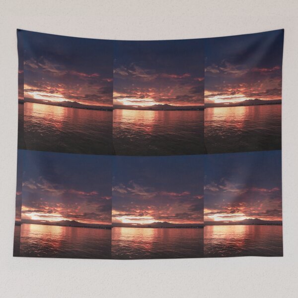Item preview, Cloudy Coral Sky Sunset designed and sold by thegraypocket.