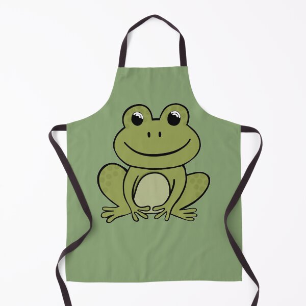 Item preview, Super Cute And Happy Khaki Green Frog designed and sold by Barolina.