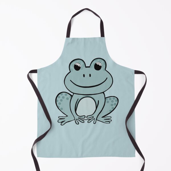 Item preview, Super Cute And Happy Pastel Blue Frog designed and sold by Barolina.