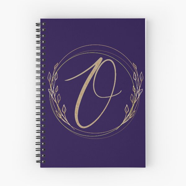 Item preview, Letter O - Gold Leaves on blue background designed and sold by Rionda.