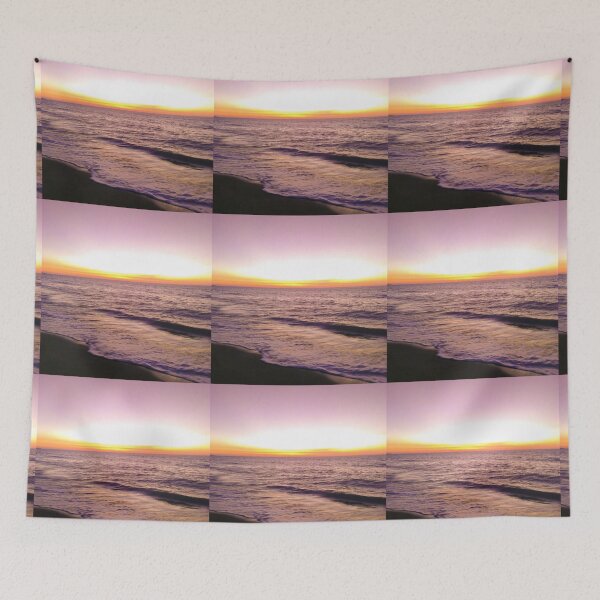 Item preview, Calm Purple Beach Sunset designed and sold by thegraypocket.