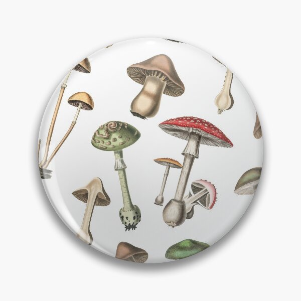 Item preview, Mushrooms Botanical Illustration designed and sold by Freewheeling.