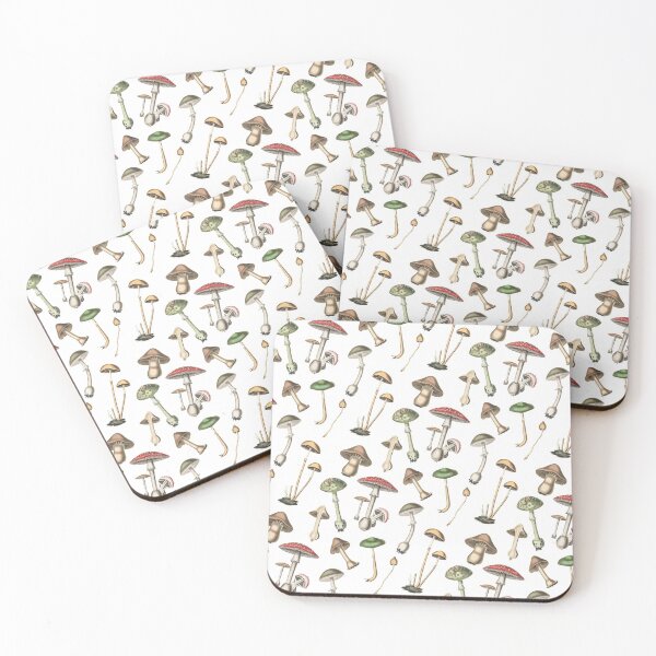 Item preview, Mushrooms Botanical Illustration designed and sold by Freewheeling.
