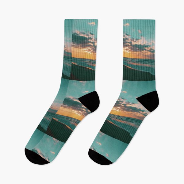 Item preview, Warm Teal Beach Sunset designed and sold by thegraypocket.