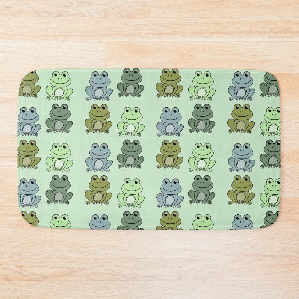 Item preview, Super Cute And Happy Colorful Green Frog Pattern designed and sold by Barolina.