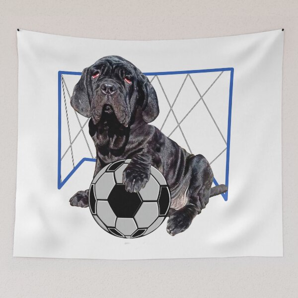 Item preview,  Neopaletian Mastiff with soccer ball and soccer goal designed and sold by Galina Kostyaeva.