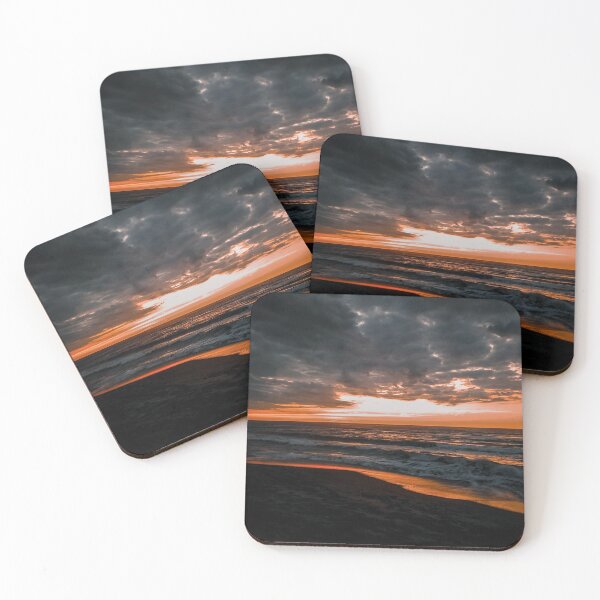 Item preview, Orange Clouds Beach Sunset designed and sold by thegraypocket.
