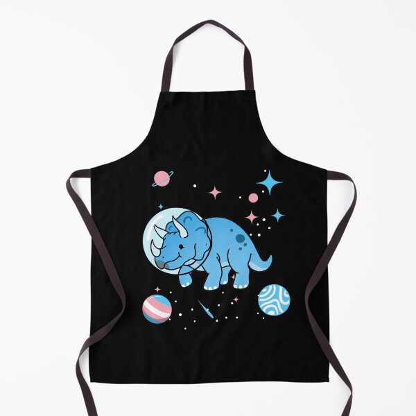 Aperçu de l'œuvre Transgender Triceratops In Space Trans Pride créée et vendue par queerappear.