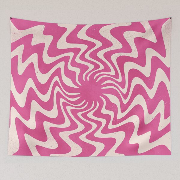 Item preview, 70s Retro Pink White Abstract designed and sold by trajeado14.
