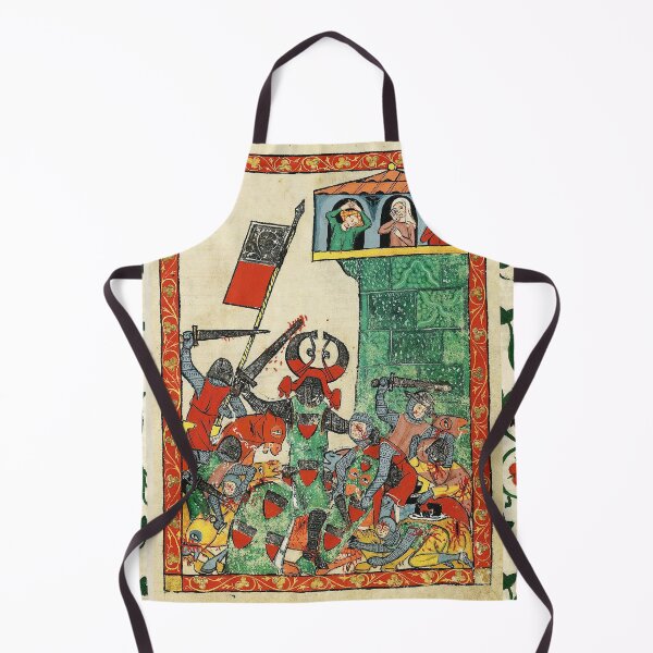 Item preview, COUNT ALBRECHT II IN BATTLE ,FIGHTING MEDIEVAL KNIGHTS AND RED WILD ROSES designed and sold by BulganLumini.