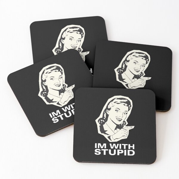 Item preview, Im With Stupid - Black designed and sold by crazycollective.