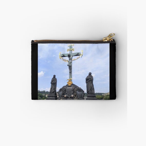 Item preview, Photo. The Charles Bridge. Stone bridge with sculptures. Jesus, crucifixion. designed and sold by Murza.
