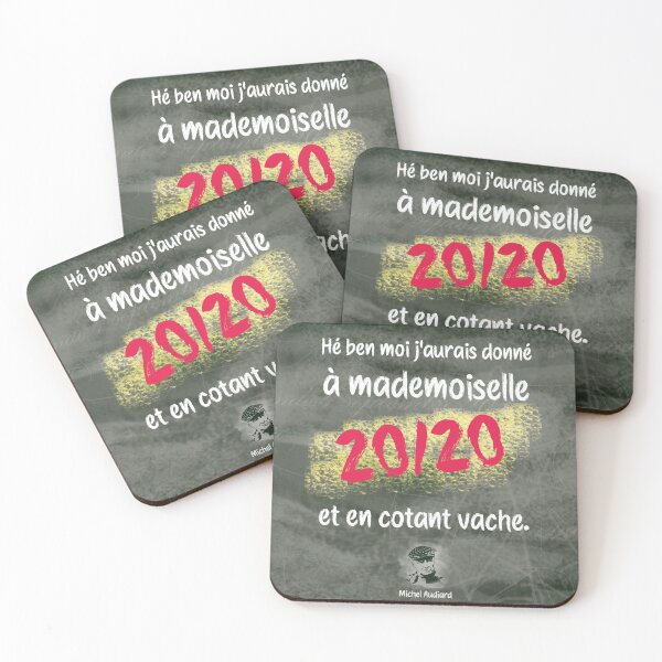 Item preview, Audiard quote "Mademoiselle 20/20" landscape version designed and sold by Frangotier.