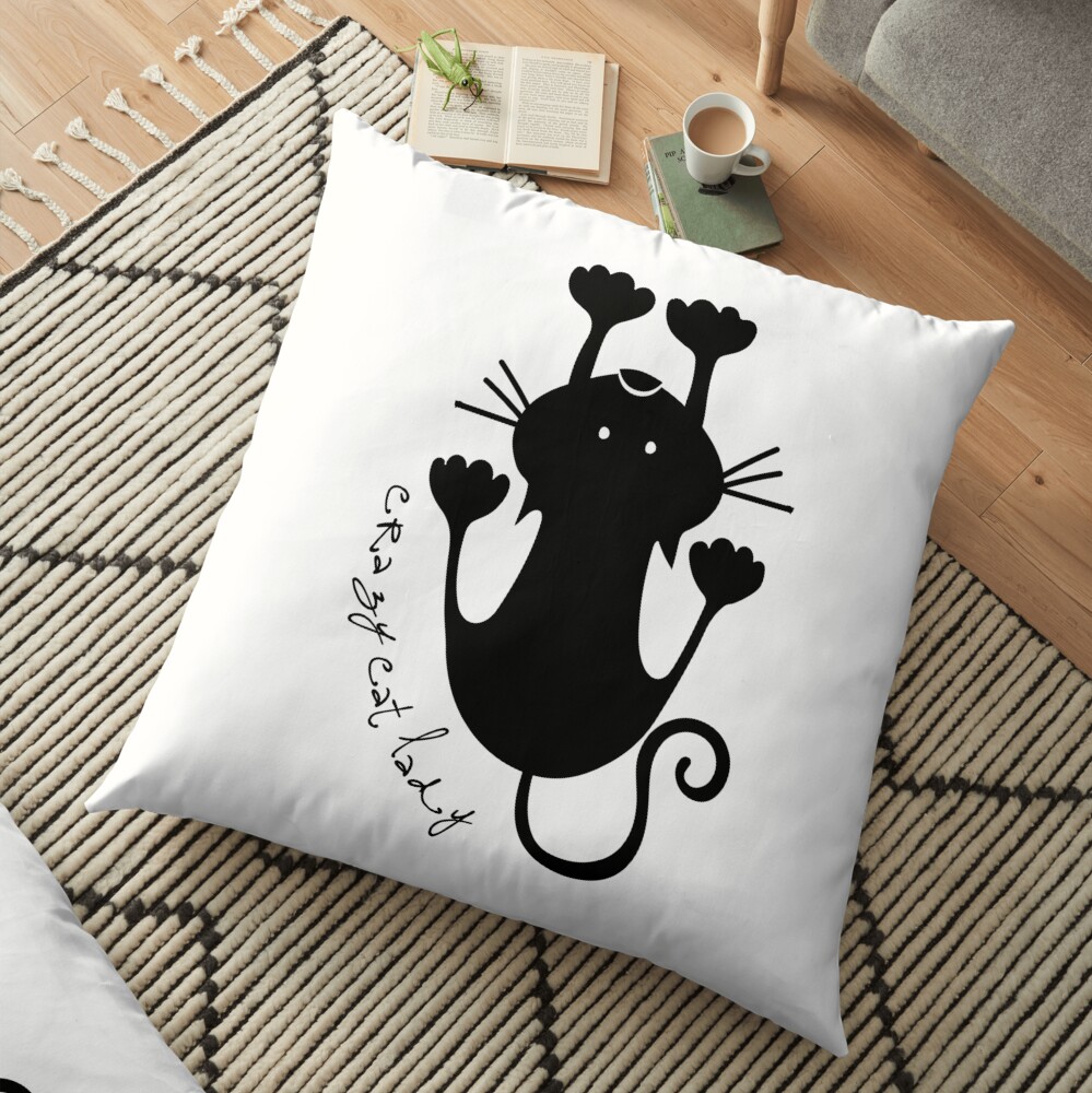 Crazy Cat Lady Floor Pillow