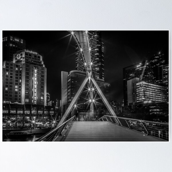 Item preview, Pedestrian Bridge, Southbank in Melborne designed and sold by susanzentay.