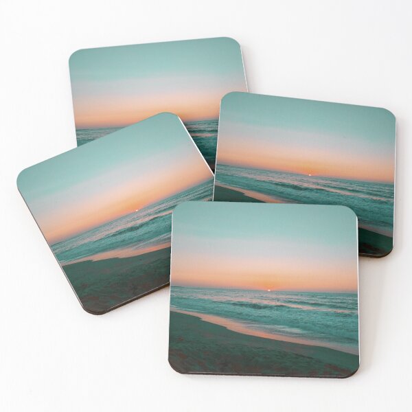 Item preview, Dawn Teal Beach Sunset designed and sold by thegraypocket.