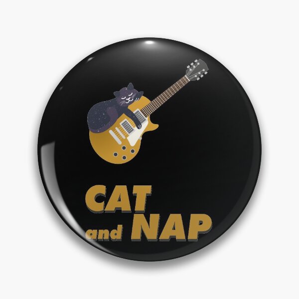 Item preview, Relaxed Cat on Rock Guitar | Cosmic | Catnap designed and sold by Fluffy-Vectors.