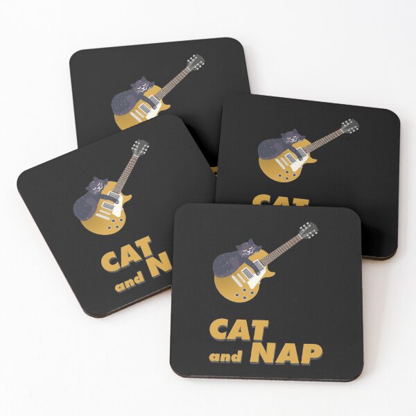 Item preview, Relaxed Cat on Rock Guitar | Cosmic | Catnap designed and sold by Fluffy-Vectors.