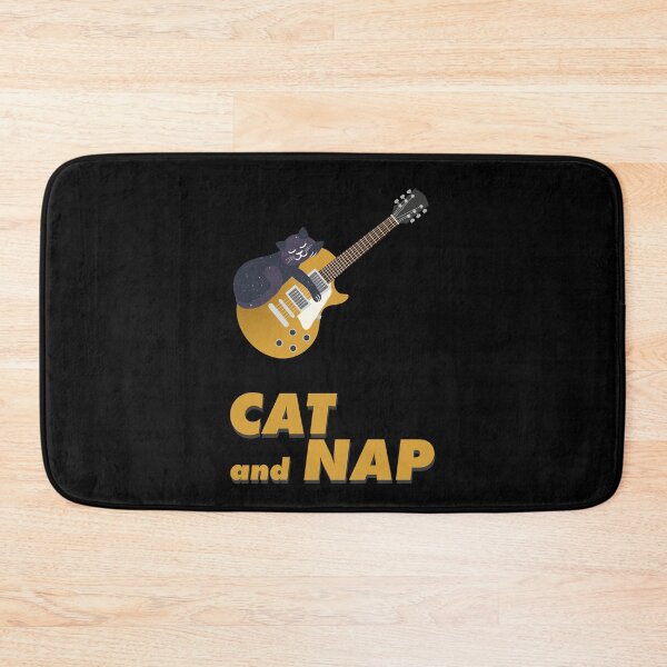 Item preview, Relaxed Cat on Rock Guitar | Cosmic | Catnap designed and sold by Fluffy-Vectors.