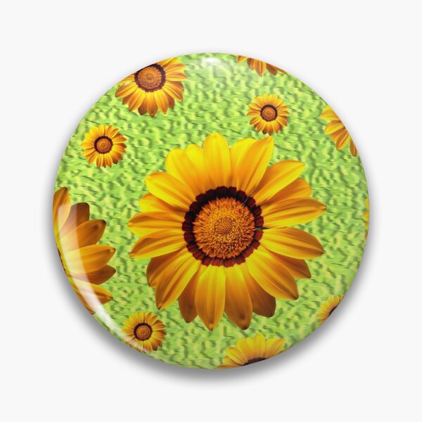 Item preview, Beautiful yellow flowers on abstract green  designed and sold by homemadecreate.