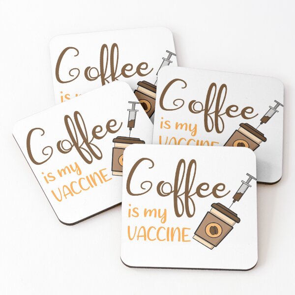 Item preview, Coffee is my VACCINE  designed and sold by BunNcurry.