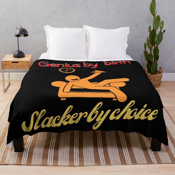 Item preview, Genius by birth slacker by choice designed and sold by Tropium-Designs.