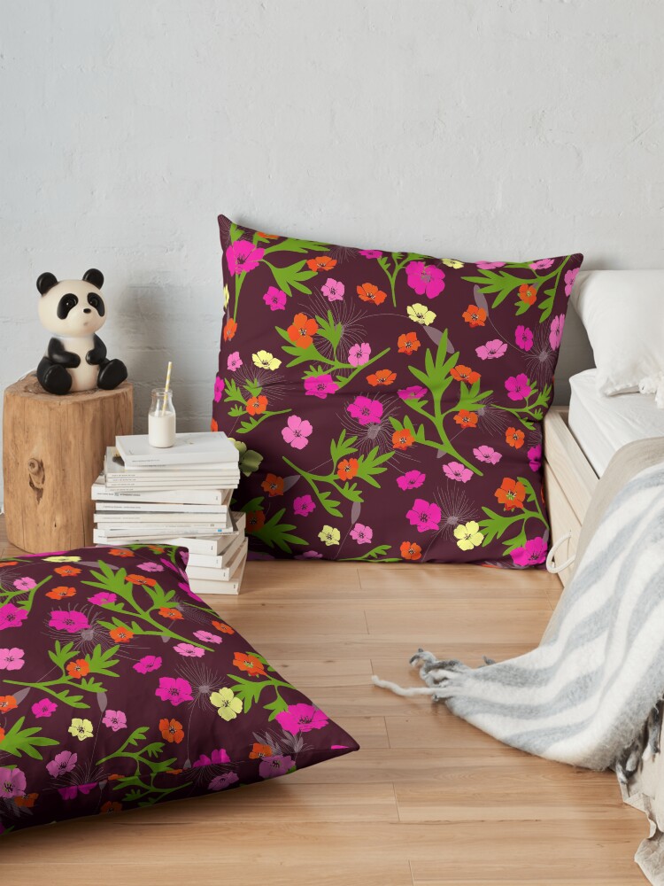 Alternate view of Wild Garden Floor Pillow