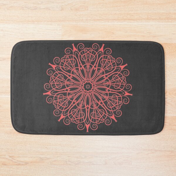 Item preview, Orange lace doily on dark gray designed and sold by Ninaeva.