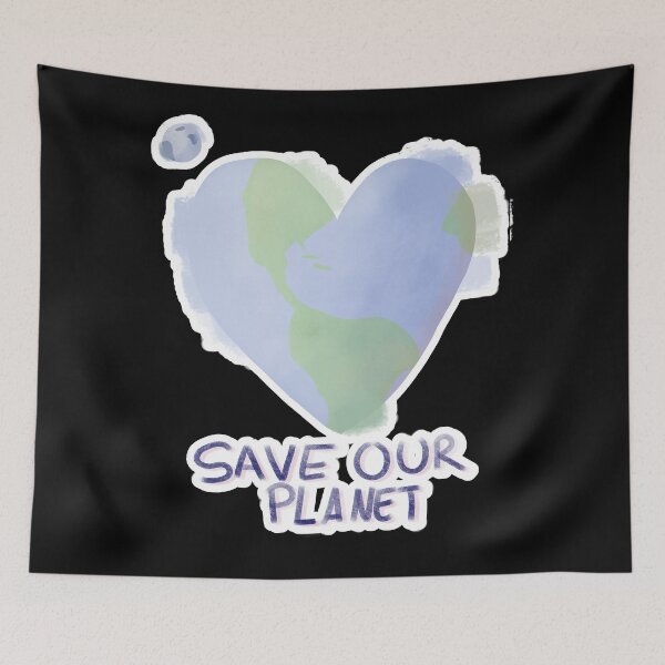 Item preview, Save our planet heart designed and sold by Tabsartz.
