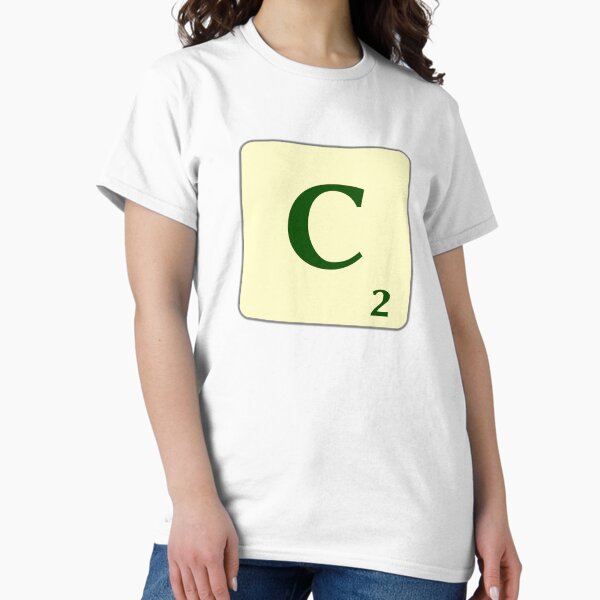 Fitxa de Scrabble de la C de 2 punts Camiseta clásica