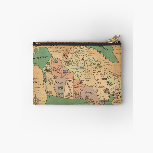 Item preview, Colorful Vintage Map of Canada designed and sold by Sheridan T.