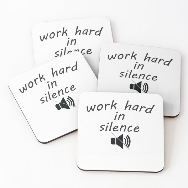 Item preview, Work hard in silens designed and sold by KElife.