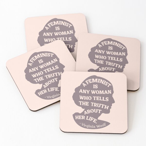 Item preview, Virginia Woolf Feminist Quote - A Feminist is Any Woman designed and sold by BSPDesign.