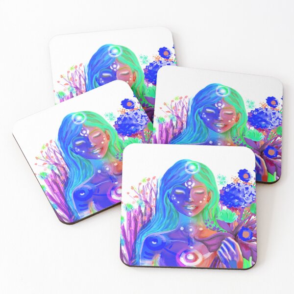 Item preview, Spring time, Vesna, spring anticipation (in blues and purples) designed and sold by Anja Zupančič.